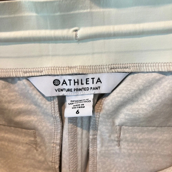Athleta women’s printed venture pant size 6 - Picture 8 of 12